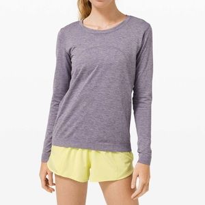 Lululemon swiftly relaxed long sleeved tee, size 8